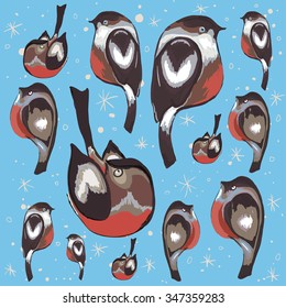 bullfinches set