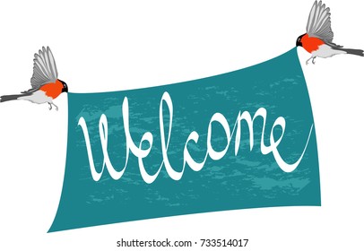 bullfinches and sign