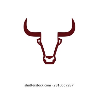 Bullhead logo angry animal buffalo creative design