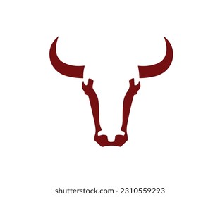 Bullhead logo angry animal buffalo creative design