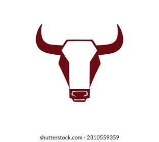 Bullhead logo angry animal buffalo creative design