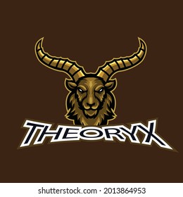 Bullhead mascot logo vector design