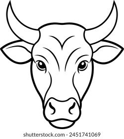        Bullhead vector illustration silhouette design.