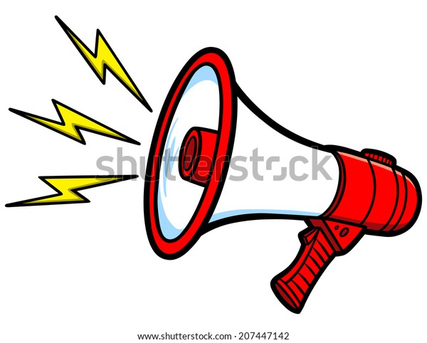 Bullhorn Stock Vector (Royalty Free) 207447142