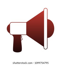 Bullhorn advertiding symbol red lines