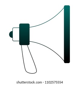 bullhorn advertising symbol black white stock vector (royalty free Classic Car Wiring Diagrams bullhorn advertising symbol in blue lines