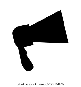 Bullhorn advertising symbol icon vector illustration graphic design