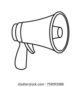 Bullhorn advertising symbol icon vector illustration graphic design