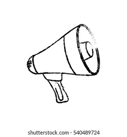 Bullhorn announce device icon vector illustration graphic