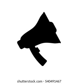Bullhorn announce device icon vector illustration graphic design