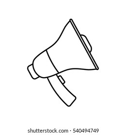 Bullhorn announce device icon vector illustration graphic design