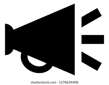 Bullhorn Announcement Megaphone Vector Icon
