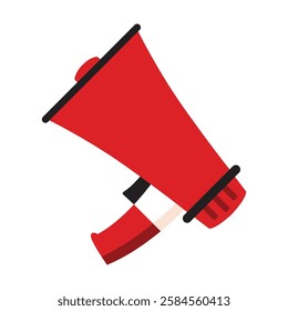 Bullhorn or handheld megaphone vector