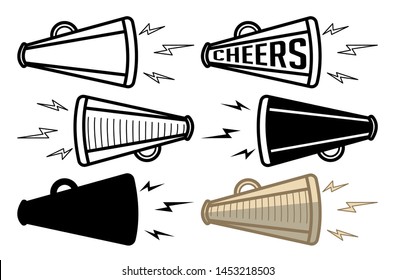 cheer drawings megaphone