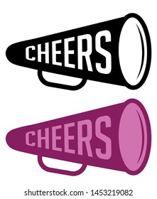 Bullhorn Icon |  Cheers Megaphone Vector Illustration Silhouette