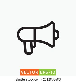 Bullhorn Icon design vector eps10 