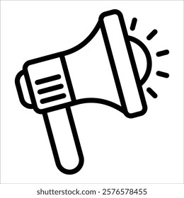 Bullhorn Icon Element For Design