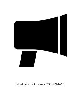 bullhorn icon or logo isolated sign symbol vector illustration - high quality black style vector icons
