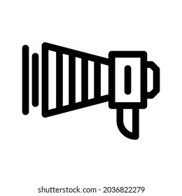 bullhorn icon or logo isolated sign symbol vector illustration - high quality black style vector icons
