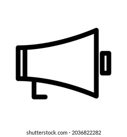 bullhorn icon or logo isolated sign symbol vector illustration - high quality black style vector icons
