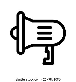 bullhorn icon or logo isolated sign symbol vector illustration - high quality black style vector icons

