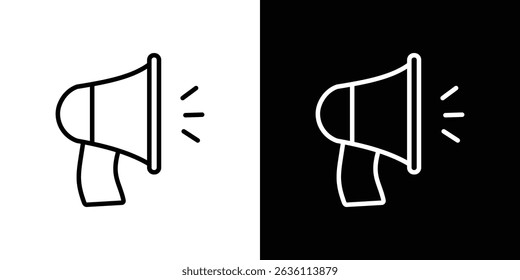 Bullhorn icon symbol concept for graphic design, Website, UI. EPS