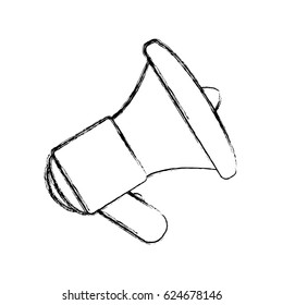 Bullhorn isolated object