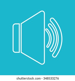 Bullhorn megaphone  graphic icon design, vector illustration