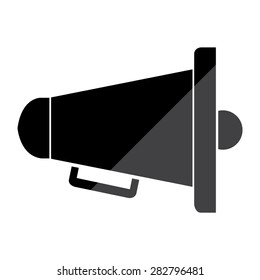 bullhorn or megaphone symbol vector icon