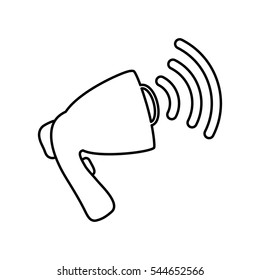Bullhorn speaker symbol icon vector illustration graphic design