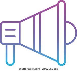 Bullhorn vector icon. Can be used for printing, mobile and web applications.