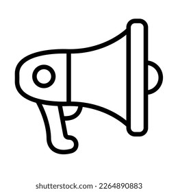 Bullhorn Vector Icon easily modify
