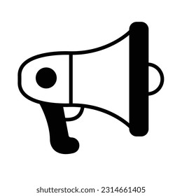 Icono vector de Bullhorn de fácil modificación

