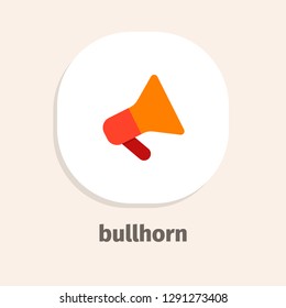 Bullhorn vector icon for web and mobile applications