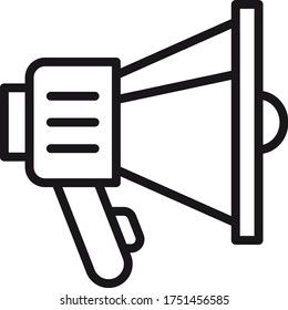 bullhorn,speak icon vector illustration flat