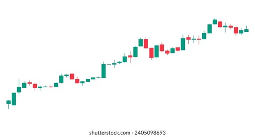 
Bullische Candlestick Diagramm der Aktien, Candlestick Trading Graphen, Market Investment Exchange. Candlestick Muster in bullischen Markt. Devisenhandel.