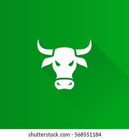 Bullish icon in Metro user interface color style. Finance speculation trend