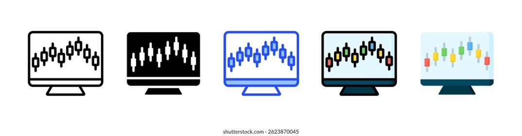 Bullish Indicator Icon Collection With Multiple Styles