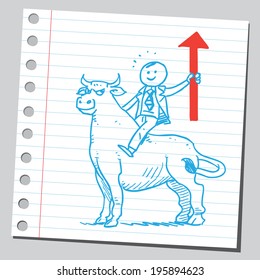  Bullish market businessman