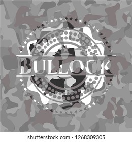 Bullock on grey camo pattern