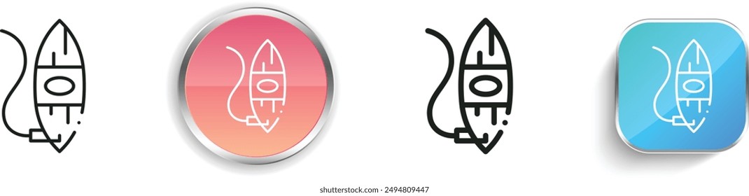 bullroarer icon. Thin Linear, Regular and Button Style Design Isolated On White Background