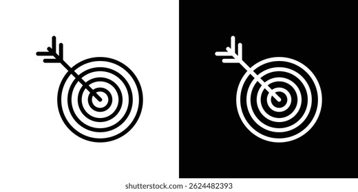 Bulls eye icon. Logotype vector set