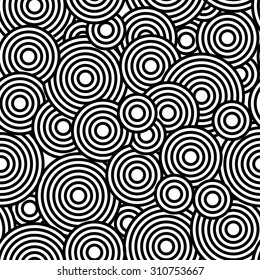 Bulls Eye Seamless Outline Pattern