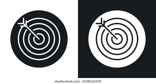 Bulls eye solid vector icon pack