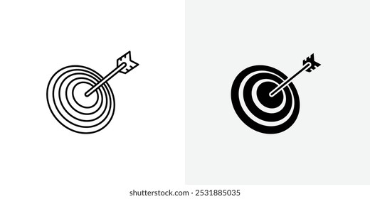 Bulls eye vecor icon set. Stock vector illustrator. EPS 10