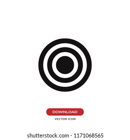 Bulls eye vector icon