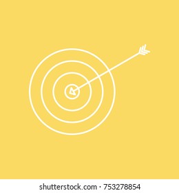 Bulls Eye vector line icon. eps-10