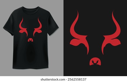 Bull's face t-shirt design
bull's face illustration
bull face vector