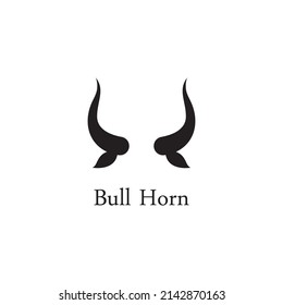 Bulls Kopfhornlogo. Verwendung eines Vektordesign-Konzepts.