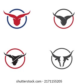 Logo de la bocina del toro. Uso del concepto de diseño vectorial.